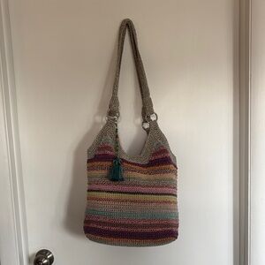 The SAK crocheted purse